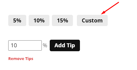 custom tips option