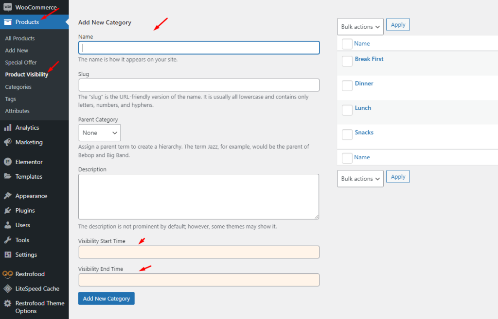 product visibility system