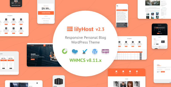 WHMCS Hosting WordPress Theme -.