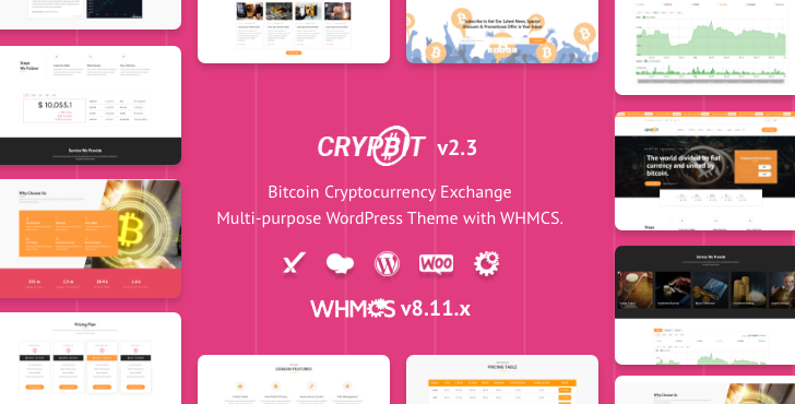 Cryptocurrency theme Bitcoin Exchange theme cryptocurrency website theme cryptocurrency wordpress theme Bitcoin Cryptocurrency Exchange Multipurpose WordPress Theme with WHMCS