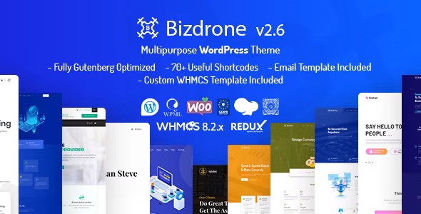 Bizdrone-multipurpose-business-WordPress-theme