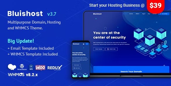 Bluishost-Responsive Web Hosting with WHMCS Themes