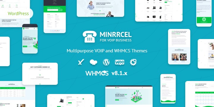 Minrrcel Multipurpose VOIP and WHMCS Themes