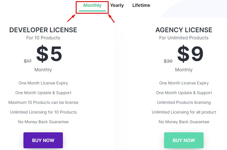 Elite-Licenser-Software-License- -Manager-foor-Wordpress-monthly-pricing