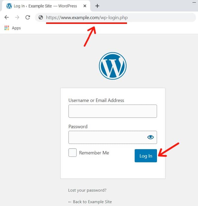 WordPress-admin-dashboard-login