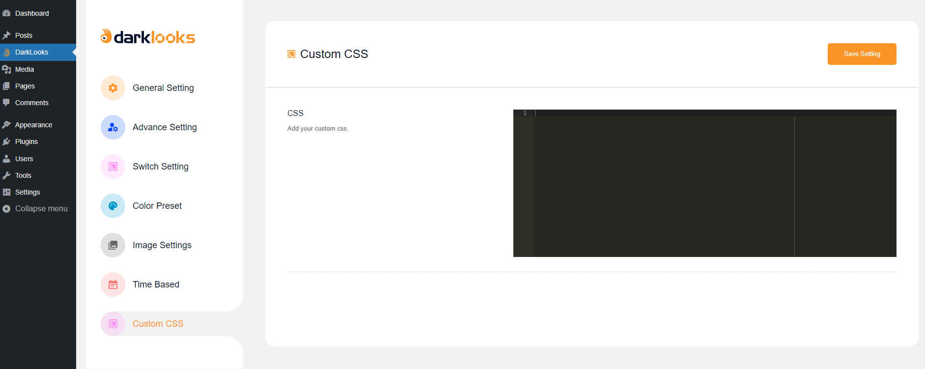 custom-CSS-dark-mode-WordPress