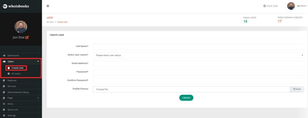 User WhoisBooks Domain Whois Lookup PHP Script