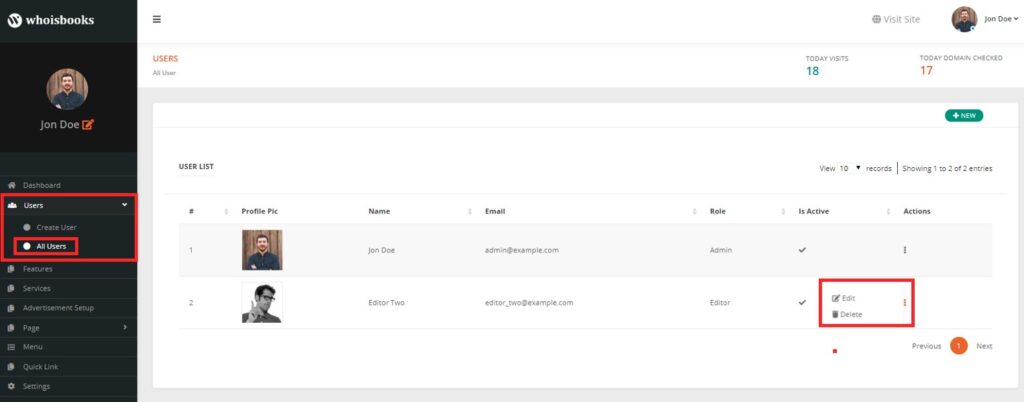 All User WhoisBooks Domain Whois Lookup PHP Script