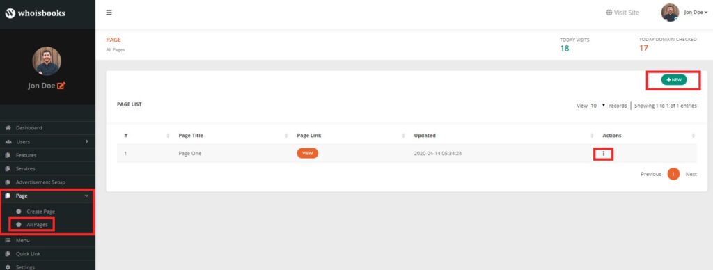 Page WhoisBooks Domain Whois Lookup PHP Script