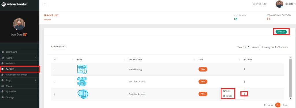 Services WhoisBooks Domain Whois Lookup PHP Script
