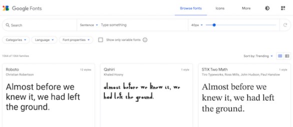 Google-Fonts