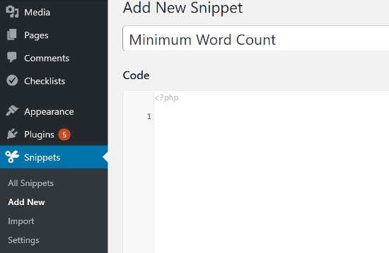 add-new-code-snippet