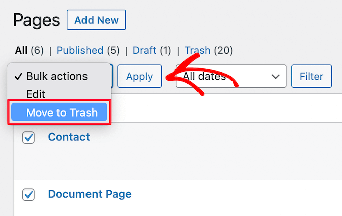 move-multiple-pages-to-trash