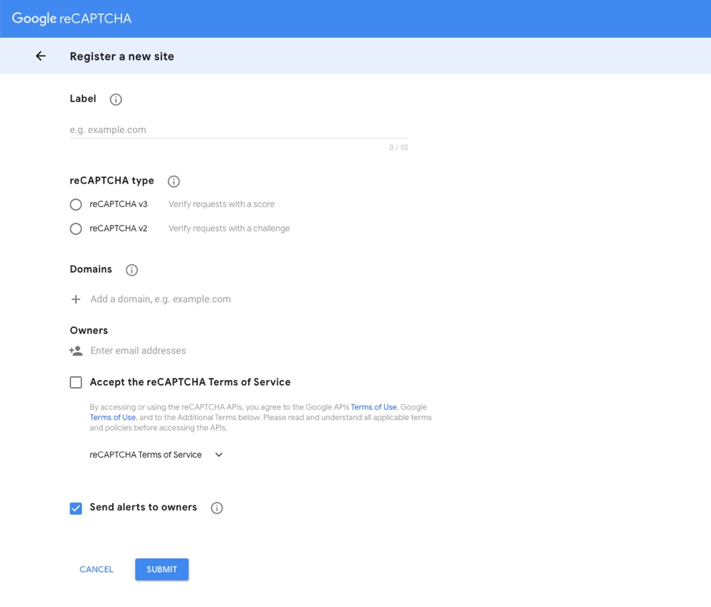 google-recaptcha-form-create