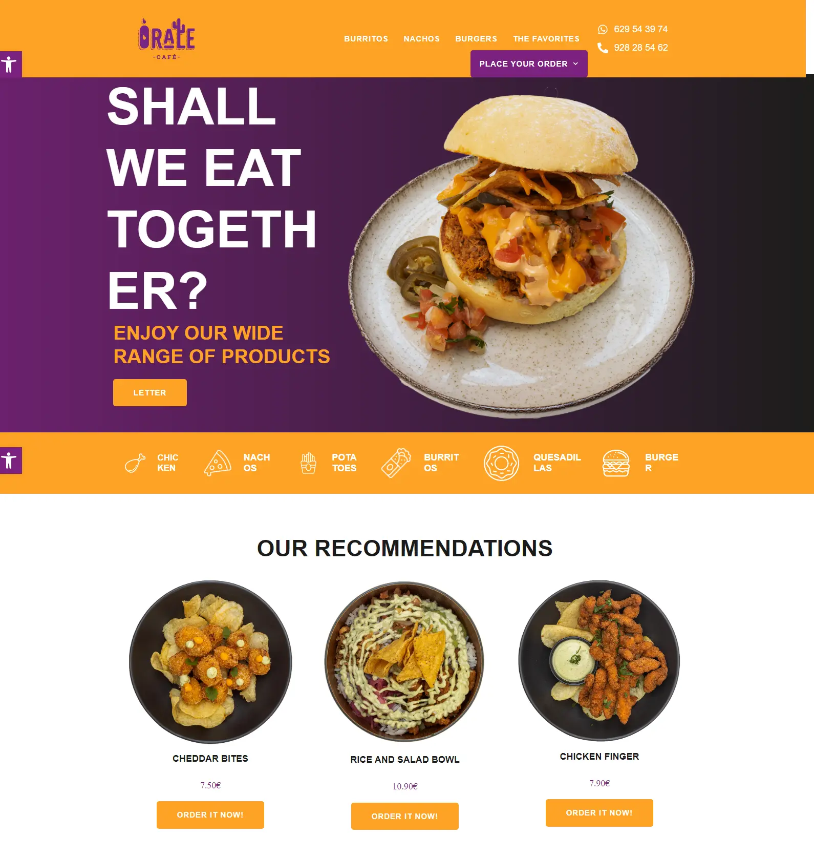 Restaurant Website Design 2024