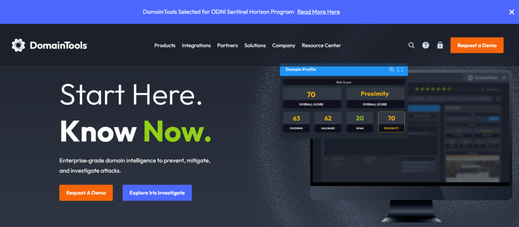 DomainTools: Best for Security Professionals and Digital Marketers