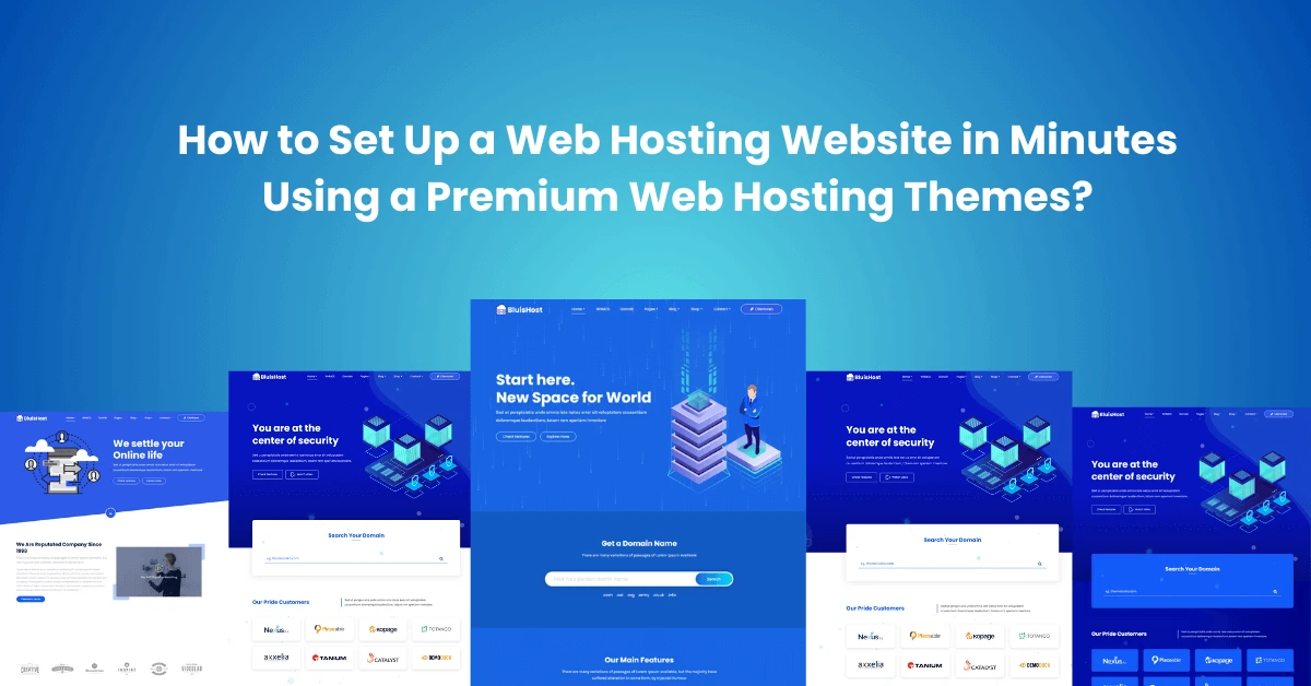 How to Set Up a Web Hosting Website in Minutes Using a Premium Web Hosting Themes