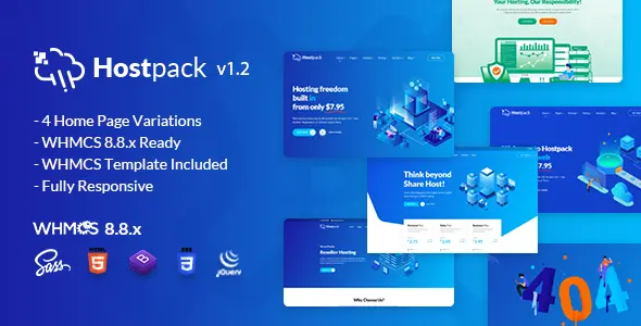 Hostpack | Responsive Hosting HTML Template