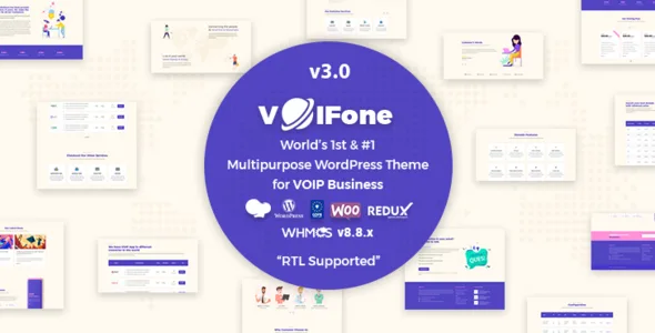 Voifone Multipurpose VOIP WordPress Theme