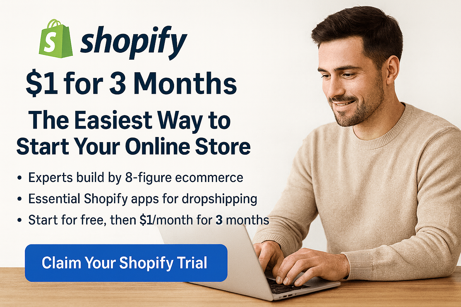 Shopify 3 Months Trial for $1/Month – Shopify POS for 90 Days $1 Dollar