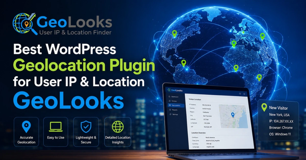 Best WordPress Geolocation Plugin for User IP & Location - GeoLooks
