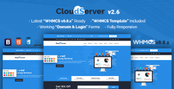 CloudServer - Responsive HTML5 WHMCS & Web Hosting Template