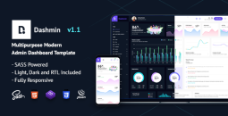 Dashmin - Responsive Admin Dashboard Template