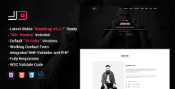 JD - Responsive Personal vCard, CV & Resume Website Template