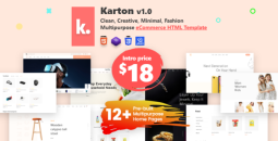Karton - Multipurpose eCommerce and Fashion Website Template