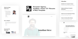 Porta - Multipurpose Personal Portfolio vCard CV Resume Website Template