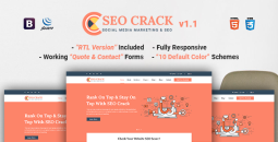 SEOCrack - Responsive SMM and SEO Agency Website Template
