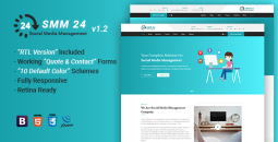 SMM24 - Multipurpose Social Media Marketing Agency Template
