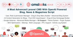 CMSLooks - OpenAI-Powered Laravel CMS Script for Blog, News & Magazine