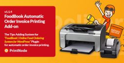 FoodBook Automatic Order Invoice Printing Add-on