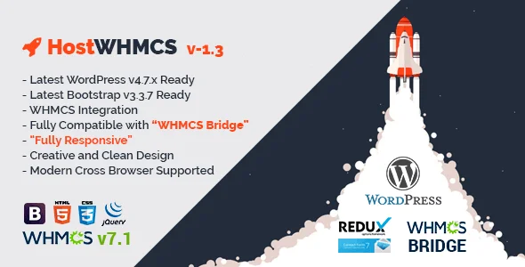 Responsive WHMCS WordPress Themes For Hosting Business